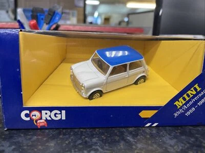 Corgi 1/36 Mini - Sky Edition 30th Anniversary Range Blue Roof Diecast Model Car - Image 1 of 4
