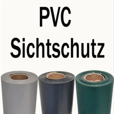 PVC Sichtschutz Streifen Doppelstabmatten Zaun Folie Rolle Zaunblende 35m-65m - Bild 1 von 4