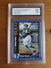 2008 Michael Giancarlo Stanton Jamestown Jammers Rookie Rc PGA 10