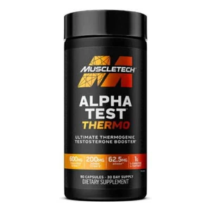 MuscleTech Alpha Test Thermogenic Testosterone Booster, Performance Supplement - Picture 1 of 10