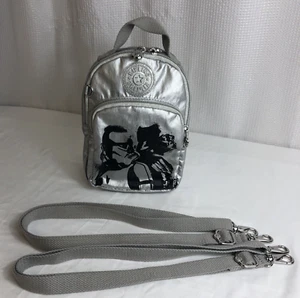 Kipling Star Wars Darth Vader & Stormtrooper silber kleiner Rucksack Umhängetasche - Bild 1 von 16