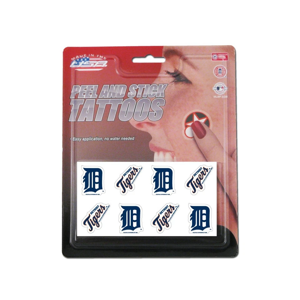 Juego de tatuajes Rico MLB Detroit Tigers (8 piezas) Foto 1 de 1