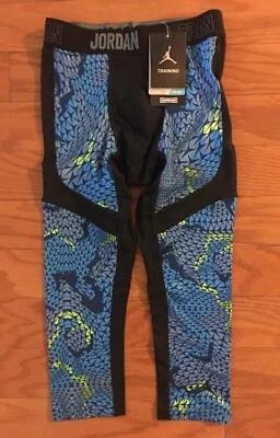 $50 NEW Youth Boy's Nike Air Jordan JUMPMAN 3/4 Length Compression Tights M L XL - Image 1 of 4