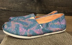 TOMS Women's Alpargata Loafer Flat Teal Blue Purple - US 11 M - Picture 1 of 6