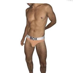 BOX PEACH Mens Underwear * Brief color cotton stretch * Size MEDIUM M MED - Picture 1 of 4
