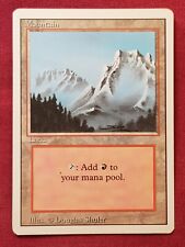 Magic The Gathering REVISED MOUNTAIN A land card MTG