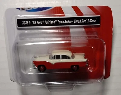 CMW Mini Metals #30381A 1955 Ford Fairlane 4Dr Town Sedan 2-Tone Torch Red/Ivory - Image 1 of 3