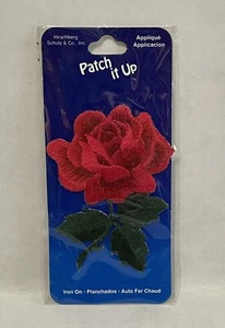 Vintage neu Bügelbild Rose Blume Patch It Up bestickt für Jeansjacke Rucksack - Bild 1 von 3