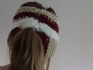 Girls Adjustable Ponytail / Cupcake Hats - Picture 1 of 13