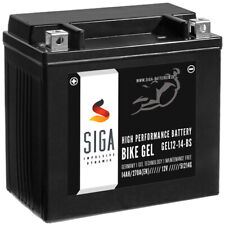 SIGA GEL Motorrad Batterie YTX14-BS 14Ah 12V 270A/EN GEL12-14-BS, YTX14-4, 51214