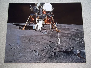 Apolo 11, Hermosa Copia de Buzz Aldrin y Módulo Lunar en la Luna - Imagen 1 de 1