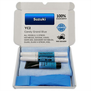  YC2 Candy Grand Blue Touch Up Paint for Suzuki V STROM HAYABUSA KATANA SV650 GS