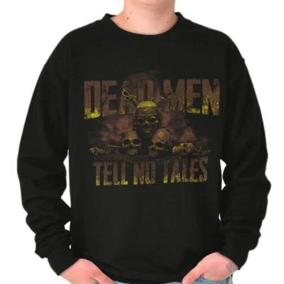 Dead Men Tell No Tales Pirate Skull Movie Womens or Mens Crewneck Sweatshirt - Image 1 of 4