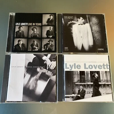 Lyle Lovett 4 💿 LOT: I Love Everybody, Joshua Judges Ruth, Large Band, Texas Foto 1 de 4
