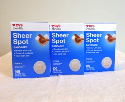 Vendajes de punto transparente talla única 300 quilates en total - Nuevo sellado transparente banda ayuda CVS Foto 1 de 4