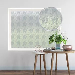 Privacy Frosted Window Film Decorative Etched Colourful Adhesive Glass Covering - Picture 1 of 10
