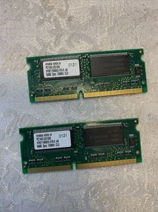 Hyundai RAM Memory HYM71V8M655 SDRAM 64MB PC-100U Lot Of 2 - Picture 1 of 3