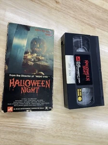 HALLOWEEN NIGHT VHS Atlas Hack O Lantern 1990 Horror RARE movie film tape - Bild 1 von 13