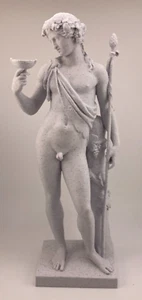 THORVALDSEN KLASSISCHE SKULPTUR BACCHUS 9,8 ZOLL/250 MM, MUSEALE REPRODUKTION - Bild 1 von 4