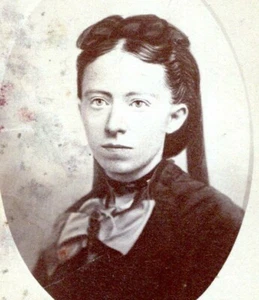 Foto CDV de Grand Rapids Michigan bonita adolescente mujer joven TOMPKINS 1870 C3 - Imagen 1 de 3