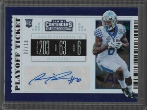2019 Draft Picks College Playoff Ticket #236 #309 Lonnie Johnson /18 Auto RC - Picture 1 of 2