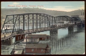 B044 Bridge Postcard, USA, Morrison Street Bridge, Portland, Oregon - Picture 1 of 2