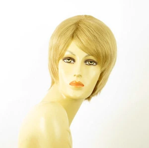 women's wig 100% natural hair short blonde ref SOLENE 22 - Picture 1 of 9