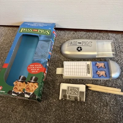 Pass The Pigs Game Winning Moves Ideal Travel Holiday Fun Throw Toss Piggys - Image 1 of 3