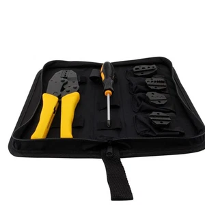 JX-D4 Multifuncional 4-in-1 Trinquete Engarzador 26-10 Awg Terminal Alicates Kit - Picture 1 of 9