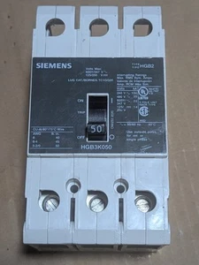 Siemens HGB3B050 480V Leitungsschutzschalter Neu nicht im Karton nie mit Strom versorgt - Bild 1 von 3
