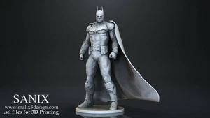 Batman figurine impression 3D résine  18cm  (non peint) - Picture 1 of 2