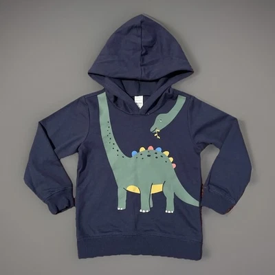 Carters Boys Navy Blue Dinosaur Cotton Hoodie, Sz 4T - Image 1 of 4