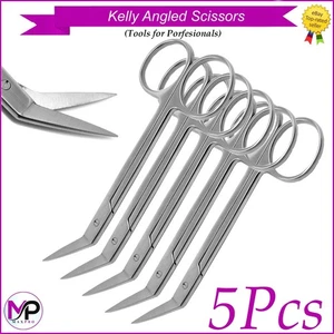 Surgical Orthodontic Kelly Angled Scissors Serrated Blades Dissecting - Picture 1 of 6
