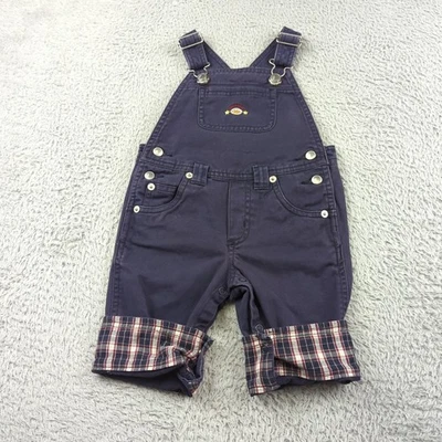 Macacão Gymboree Bib Vintage Bebê Menino 6-12 Meses Azul Futebol Esportivo Lona - Imagem 1 de 4