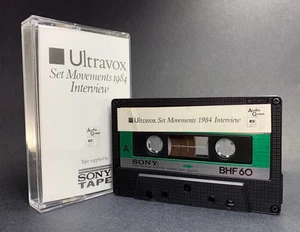 Ultravox SET MOVEMENTS 1984 INTERVIEW Cassette **PROMO WITH BAND PROVENANCE** - Picture 1 of 11