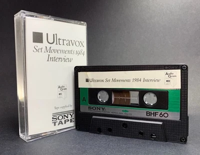 Ultravox SET MOVEMENTS 1984 INTERVIEW Cassette **PROMO WITH BAND PROVENANCE** - Image 1 of 4