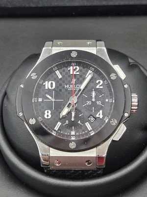 Hublot Big Bang Original Steel Ceramic 44mm Watch/ Rubber Band  - Image 1 of 4