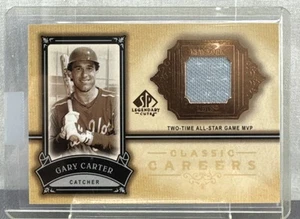 2005 SP Legendary Cuts Classic Careers Jerseys Gary Carter #CC-GC HOF - Picture 1 of 6