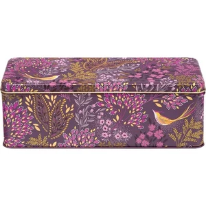Sara Miller Storage Tin Haveli Garden Collection Long Deep Rectangular Shaped - Picture 1 of 7