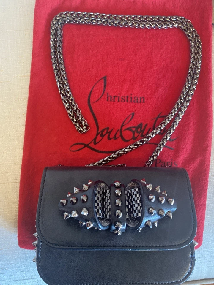STUNNING LEATHER SPIKED CHRISTIAN LOUBOUTIN SWEET CHARITY BAG - Image 1 of 4
