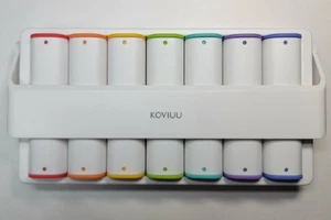 Estuche para píldoras de viaje grande KOVIUU 7 días am pm (aspecto y sensación premium) caja abierta - Imagen 1 de 14