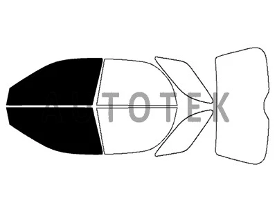 PreCut Film Front Two Door Windows Tint For Subaru Impreza Hatchback 2004-2007 - Изображение 1 из 4