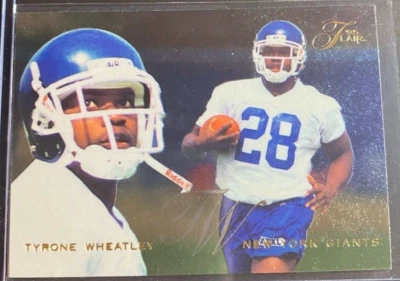 1995 Flair Football Card #141 Tyrone Wheatley Rookie New York Giants NFL - Image 1 of 2