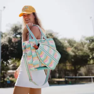 Neon Abstract Colors Pickleball Tote Bag - Picture 1 of 1
