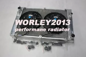 Aluminum radiator + fan for PORSCHE 944 2.5L 2.7L non turbo manual 1983-1991 - Bild 1 von 16