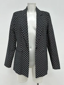 Ex Wallis Fully Lined Woven Blazer/Jacket Cross Print Sizes 10 12 14 16 18 20 - Picture 1 of 10