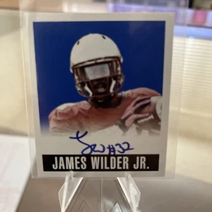 2014 Leaf Originals James Wilder Jr #JWJ Rookie Auto RC Blue 10/10 - Picture 1 of 2