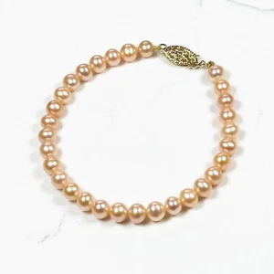 White Freshwater Pearl Bracelet for Women AAAA Graded Japanese Pearl Jewelry - Picture 1 of 9