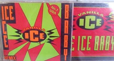 Vanilla Ice- Ice Ice Baby & Remix- EMI 1990- 2 MCDs- Made in Germany WIE NEU - Bild 1 von 2