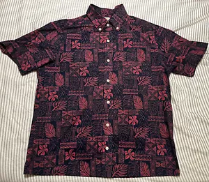 Reyn Spooner South Pacific Tapa Aloha Shirt. Mens Performance button Front M - Picture 1 of 5